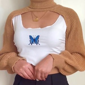 Pull over crop top
